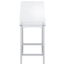 Coaster Furniture Juelia 100265 Clear Acrylic Counter Chair - Chrome (Set of 2) IMAGE 6