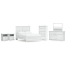 Signature Design by Ashley Bostwick Shoals B139B49 8 pc Queen Panel Bedroom Set IMAGE 1