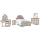 Signature Design by Ashley Realyn B743B27 7 pc Full Panel Bedroom Set IMAGE 1