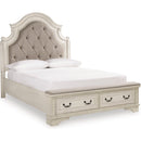 Signature Design by Ashley Realyn B743B30 7 pc Queen Upholstered Panel Bedroom Set IMAGE 2