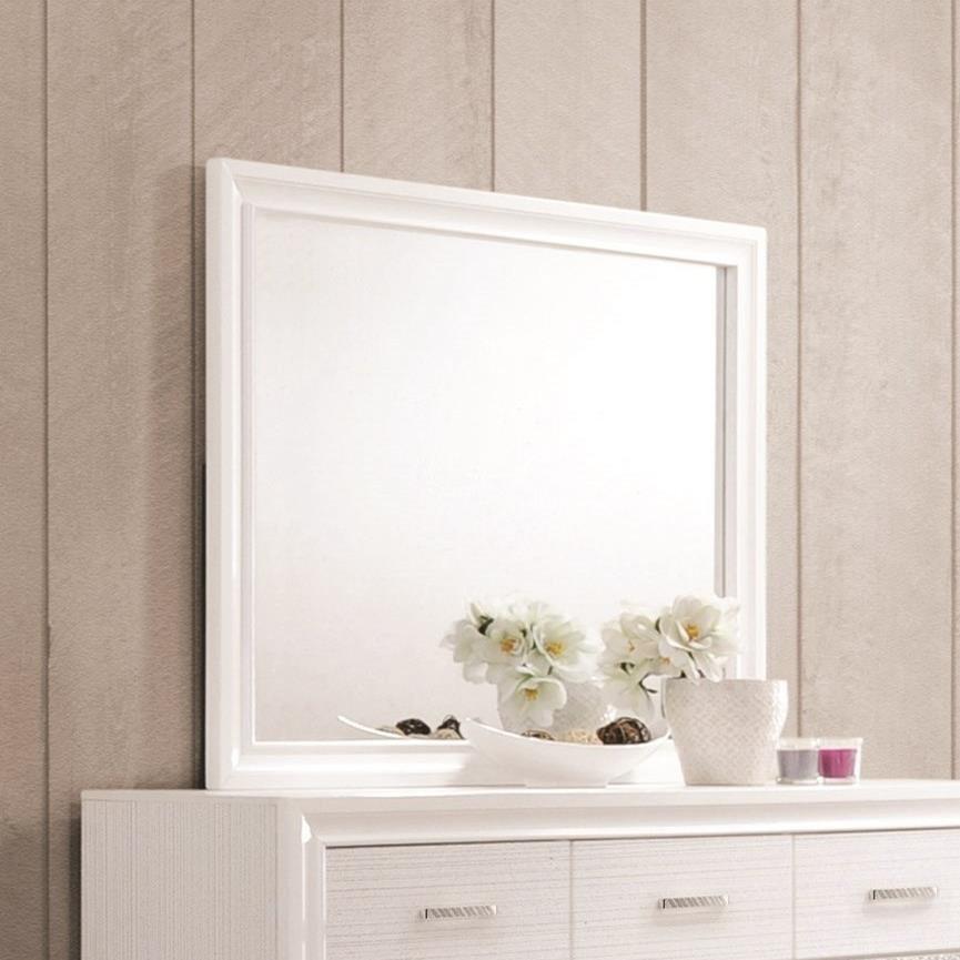 Coaster Furniture Miranda 205114 Dresser Mirror - White