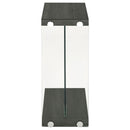 Coaster Furniture Colby 902916 Engineered Wood C-Shaped Side Table - Weathered Grey IMAGE 2
