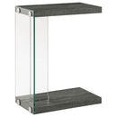 Coaster Furniture Colby 902916 Engineered Wood C-Shaped Side Table - Weathered Grey IMAGE 3