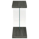 Coaster Furniture Colby 902916 Engineered Wood C-Shaped Side Table - Weathered Grey IMAGE 5