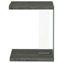 Coaster Furniture Colby 902916 Engineered Wood C-Shaped Side Table - Weathered Grey IMAGE 6