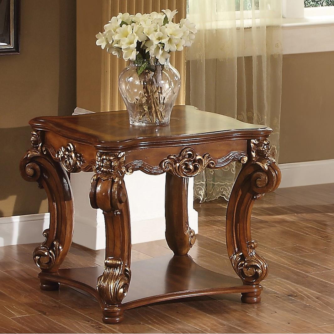 ACME エアプレーン テーブル インダストリアル ミッドセンチュリー Acme Furniture Vendome 82001 End Table