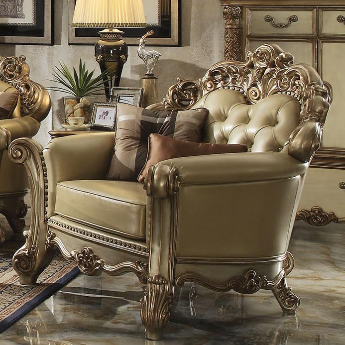 Acme Furniture Vendome 53002 Chair with 2 Pillows