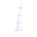 Coaster Furniture Amaturo 801553 72-inch 4-shelf Acrylic Ladder Bookshelf - Clear IMAGE 4