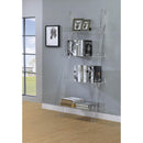 Coaster Furniture Amaturo 801553 72-inch 4-shelf Acrylic Ladder Bookshelf - Clear IMAGE 5
