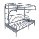 Acme Furniture Eclipse 02093SI Twin XL over Queen Futon Bunk Bed IMAGE 2
