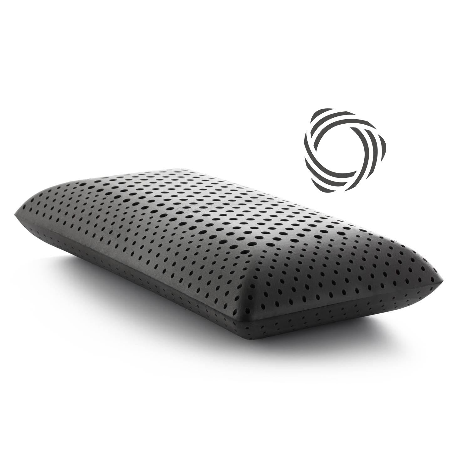 Malouf Zoned ActiveDough + Bamboo Charcoal Queen Bed Pillow ZZQQMPADZB