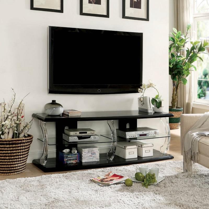 Furniture of America Ernst TV Stand with Cable Management