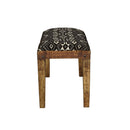 Coaster Furniture Lamont 910177 Fabric Upholstered Accent Bench - Black and Natural IMAGE 4