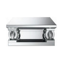 Coaster Furniture Amalia 722518 Square Mirrored Acrylic Crystal Coffee Table - Silver IMAGE 2