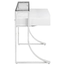 Coaster Furniture Gemma 802141 48-inch 2-Drawer Writing Desk - White High Gloss IMAGE 8