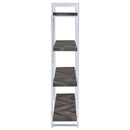 Coaster Furniture Grimma 802613 63-inch 4-shelf Bookshelf - Rustic Grey and Chrome IMAGE 8