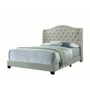 Coaster Furniture Sonoma 310073KE Upholstered Eastern King Wingback Bed - Beige IMAGE 1