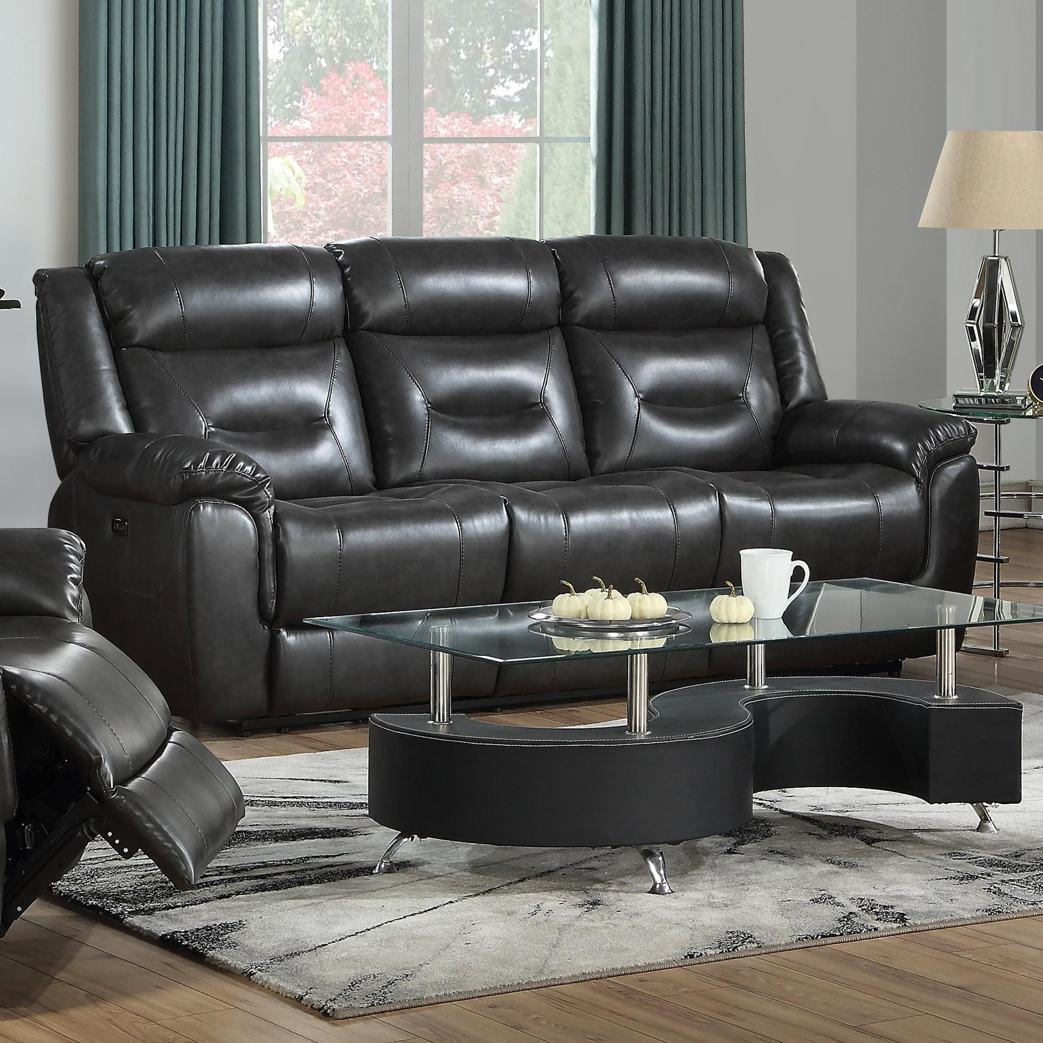 Acme Furniture Imogen Power Reclining Leather Air Sofa 54805