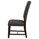 Coaster Furniture Twain 109142 Upholstered Dining Side Chair - Warm Grey (Set of 2) IMAGE 5