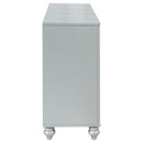 Coaster Furniture Gunnison 223213 6-Drawer Dresser - Silver Metallic IMAGE 4