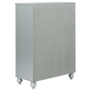 Coaster Furniture Gunnison 223215 5-Drawer Bedroom Chest - Silver Metallic IMAGE 5