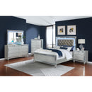Coaster Furniture Gunnison 223211KE Wood Eastern King LED Panel Bed - Silver Metallic IMAGE 6