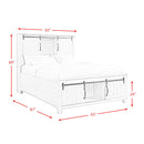 Elements International Scott Queen Platform Bed with Storage SC670QB IMAGE 13