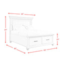 Elements International Slater SR850QB Queen Platform Storage Bed - Black IMAGE 11