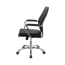 Coaster Furniture Chase 802269 Upholstered Adjustable Home Office Desk Chair - Black IMAGE 3