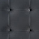 Elements International Crosby Tufted Storage Ottoman - Gun Metal IMAGE 12