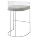 Coaster Furniture Thermosolis 183406 Clear Acrylic Bar Chair - Chrome (Set of 2) IMAGE 7