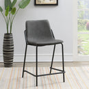 Coaster Furniture Earnest 183452 Upholstered Counter Chair - Grey (Set of 2) IMAGE 9