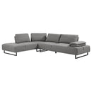 Coaster Furniture Arden 508888 Upholstered Sectional Sofa with Adjustable Back - Taupe IMAGE 3