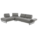 Coaster Furniture Arden 508888 Upholstered Sectional Sofa with Adjustable Back - Taupe IMAGE 4