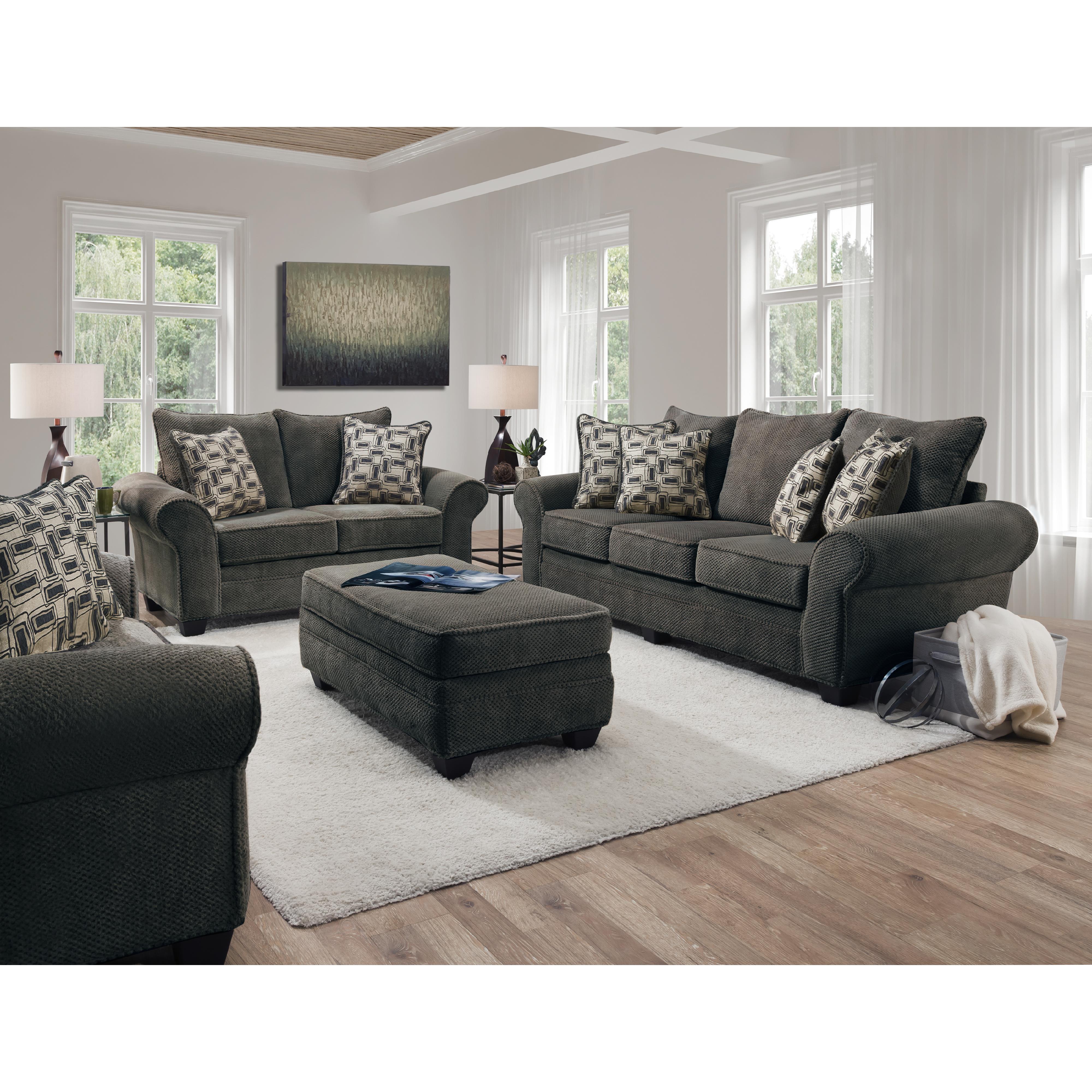 Behold Home 1000-00 Ottoman - Artesia Granite