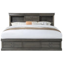 Acme Furniture Louis Philippe III Queen Bookcase Bed with Storage 24930Q IMAGE 3
