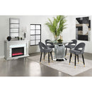 Coaster Furniture Lindsey 192549 Velvet Upholstered Counter Chair - Grey (Set of 2) IMAGE 10