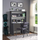 Acme Furniture Cargo 37897 Desk & Hutch - Gunmetal IMAGE 4