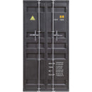 Acme Furniture Cargo 37899 Wardrobe (Double Door) - Gunmetal IMAGE 1