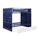 Acme Furniture Cargo 37905 Full Over Full Bunk Bed - Blue IMAGE 3