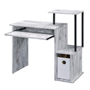 Acme Furniture 92762 Computer Desk - Antique White & Black IMAGE 4