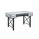 Acme Furniture 92797 Computer Desk - Antique White & Black IMAGE 1