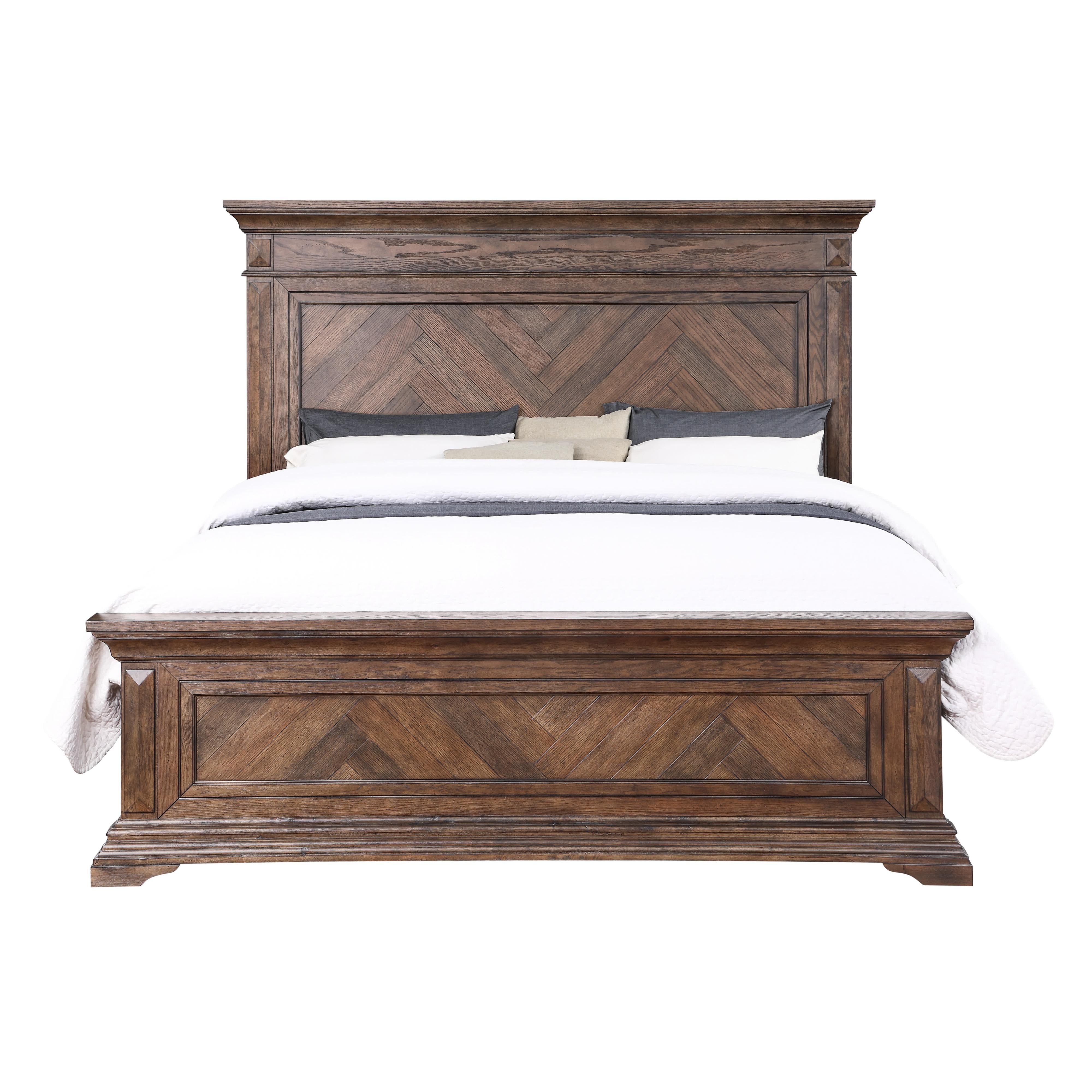 New Classic Furniture Mar Vista B658 California King Panel Bed - Walnu