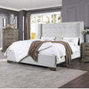 Acme Furniture Artesia Queen Upholstered Panel Bed 27700Q IMAGE 1