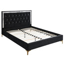Acme Furniture Rowan Queen Upholstered Panel Bed 28990Q IMAGE 2
