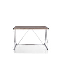 Acme Furniture Finis 92344 Desk - Weathered Oak & Chrome IMAGE 2