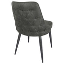 Coaster Furniture Cosmo 106046 Upholstered Dining Side Chair - Grey (Set of 2) IMAGE 7