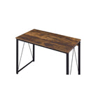Acme Furniture Zaidin 92600 Writing Desk - Weathered Oak & Black IMAGE 2