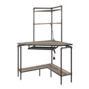 Acme Furniture Deliz 92620 Desk with USB - Sand Gray IMAGE 1
