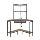 Acme Furniture Deliz 92620 Desk with USB - Sand Gray IMAGE 2